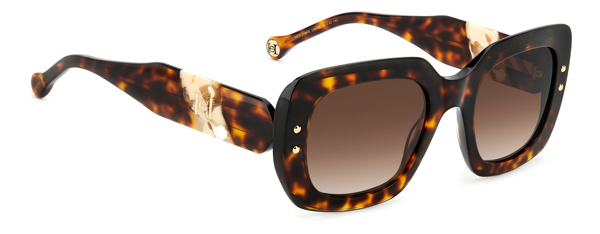 Carolina Herrera HER 0186/S Women's Sunglasses - UV Protection Fashion Shades for Driving, Beach & Outdoor Activities