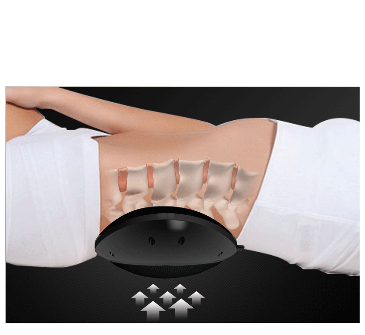 Siyaco Back Pain Relief Massager - Multifunctional Heating Lumbar Traction Device for Sciatica & Muscle Relaxation - Perfect for Office, Home & Car Use