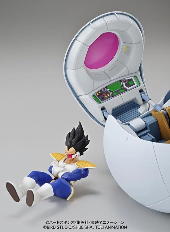 Figure-rise Mechanics Dragon Ball Z Saiyan Space Pod Model Kit - Buildable Anime Collectible for Display & Gifts | Perfect for DBZ Fans & Model Enthusiasts