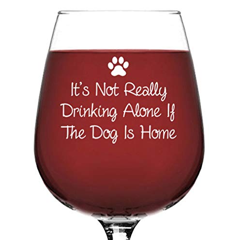 Funny Dog Wine Glass - Unique Gift for Dog Moms & Wine Lovers - Birthday Present for Women, Wife, Pet Sitter - Perfect for Dog Lovers & Wine Enthusiasts - Great for Parties, Relaxing at Home, or Gifting to Pet Owners