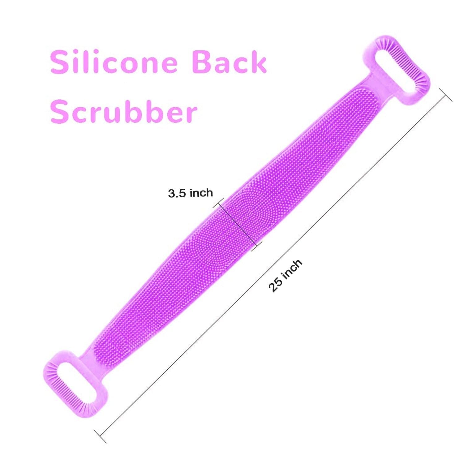 50PCS Shower Caps | Silicone Back Scrubber & Quick Dry Hair Turban | Travel & Hotel Essentials | Hair Care & Cleaning Supplies for Spa, Gym & Home Use