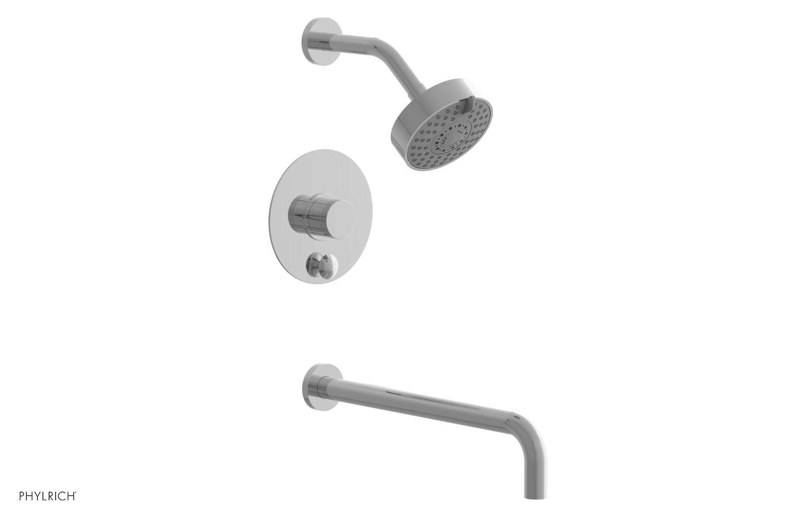 BASIC II 14 Pressure Balance Tub and Shower Faucet Set - 230 26 14 - Perfect for Bathroom Renovation and Modern Home Upgrades