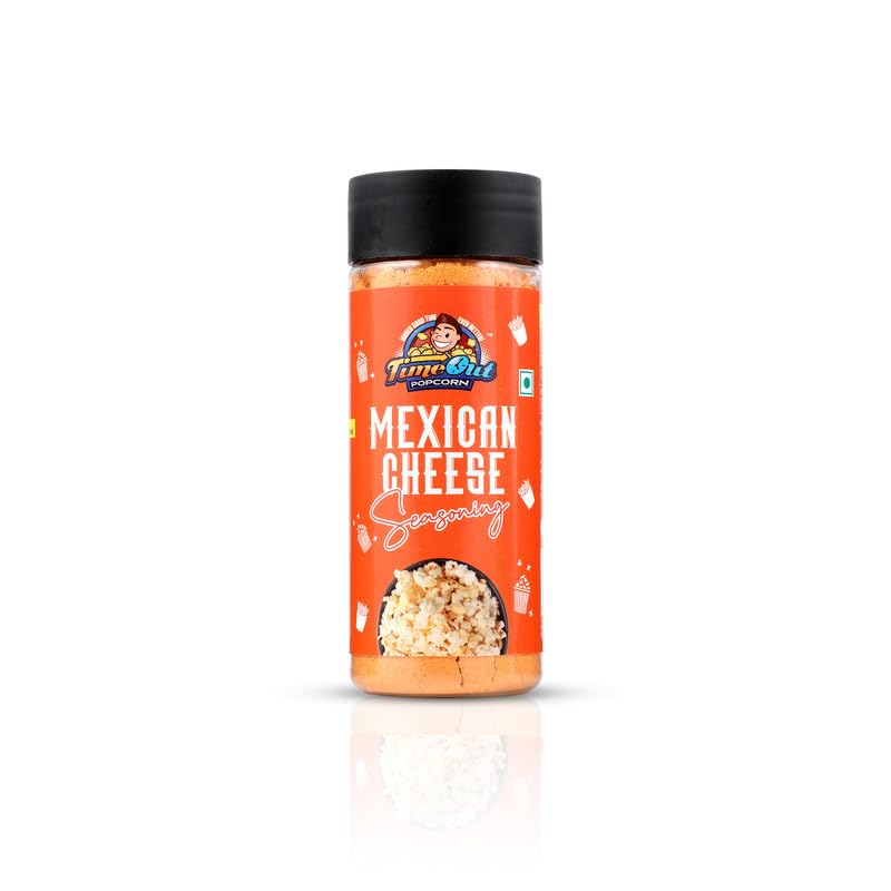 TimeOut Popcorn Seasoning - Premium Multi-Purpose Seasoning for Popcorn, Chips & Snacks | Non-GMO, No Trans Fat | Mexican Cheese & Peri Peri Flavors (2-Pack) | Perfect for Movie Nights, Parties & Game Day Snacking