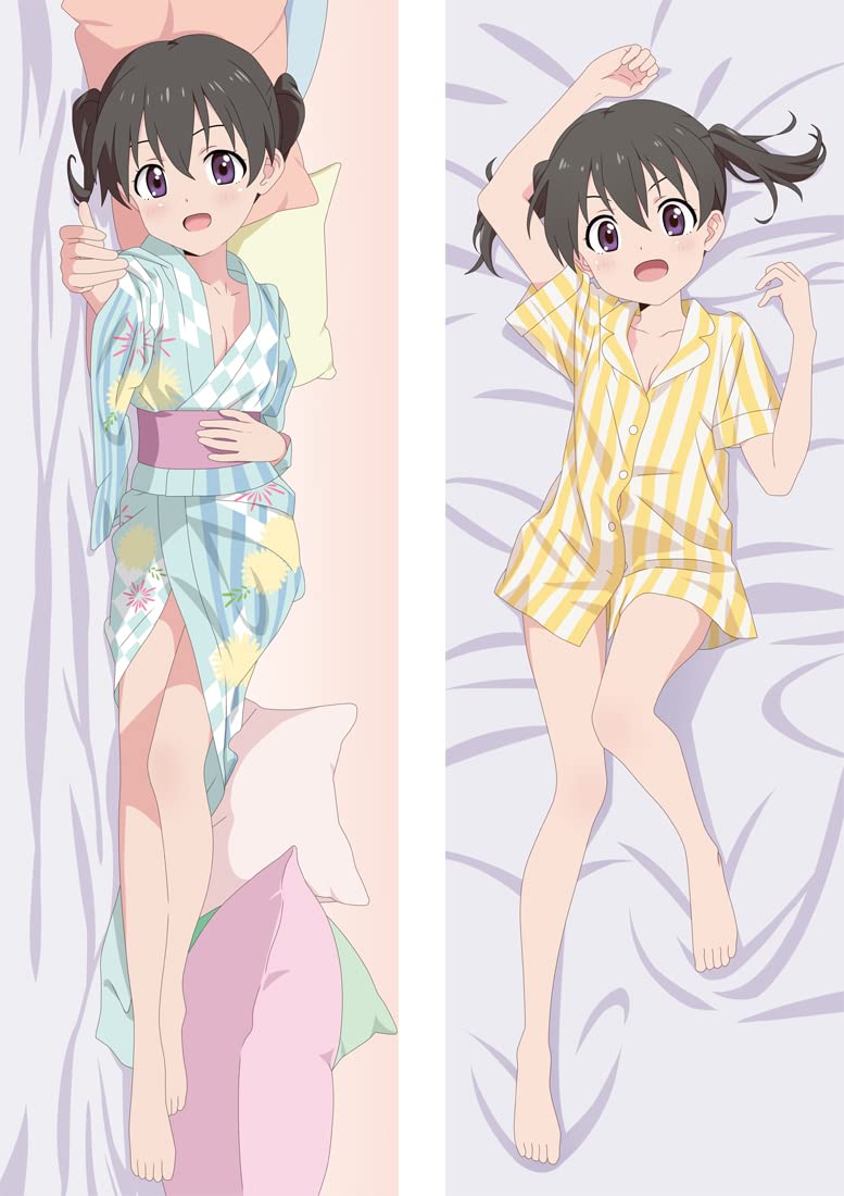 KPJHGKZ Encouragement of Climb Anime Body Pillow Cover - Kuraue Hinata Kimono Double-Sided Design (Peach Skin/2WT) for Anime Fans | Perfect for Bedroom Decor, Cosplay Props & Anime Collectibles