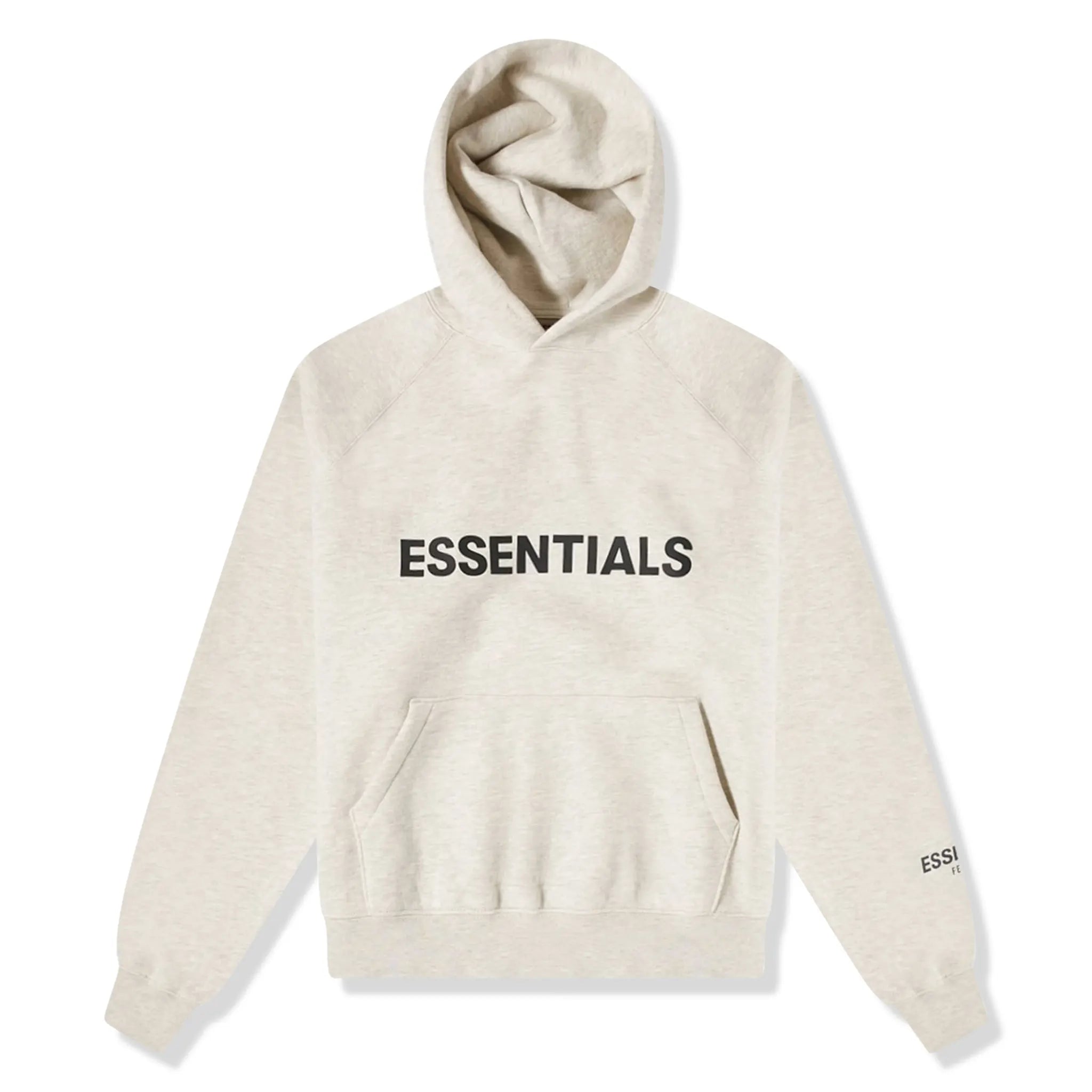 Fear of God Essentials Oatmeal Hoodie - Men's Oversized Pullover Sweatshirt | Soft Cotton Blend | Streetwear Fashion | Perfect for Casual Wear & Layering