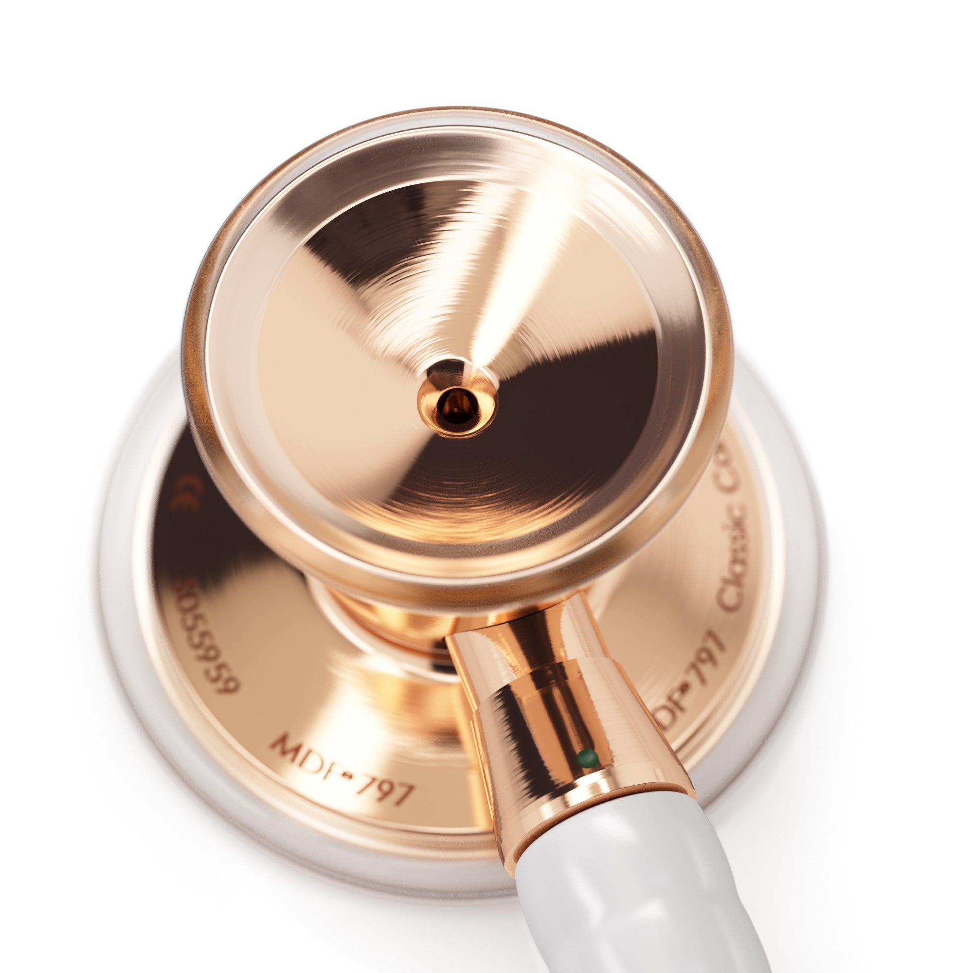 ProCardial® Premium Stainless Steel Cardiology Stethoscope - White & Rose Gold Finish | Ideal for Medical Professionals, Nurses & Students | Perfect for Heart Auscultation & Clinical Diagnosis