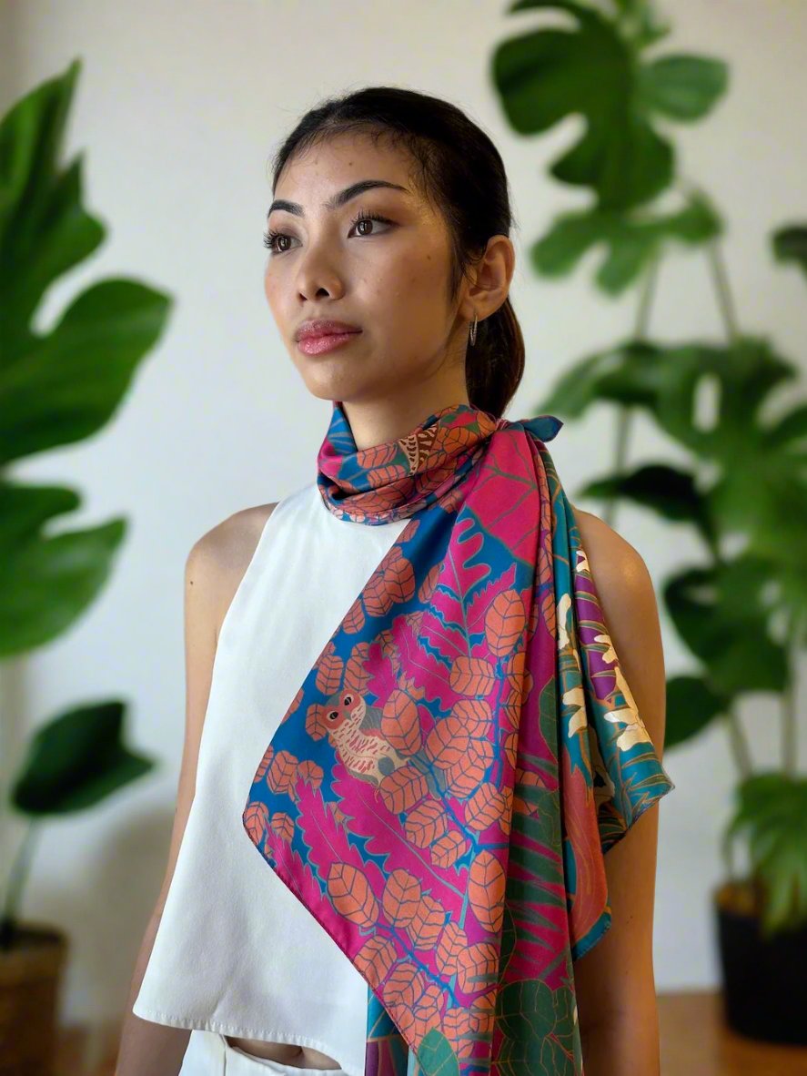 Jangala Silk Scarf - Premium Women's Fashion Accessory for Travel, Parties & Everyday Elegance