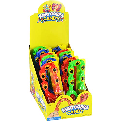 King Cobra Candy - 12 Count Pack of Spicy Sour Gummy Snacks - Perfect for Halloween, Parties, and Movie Nights