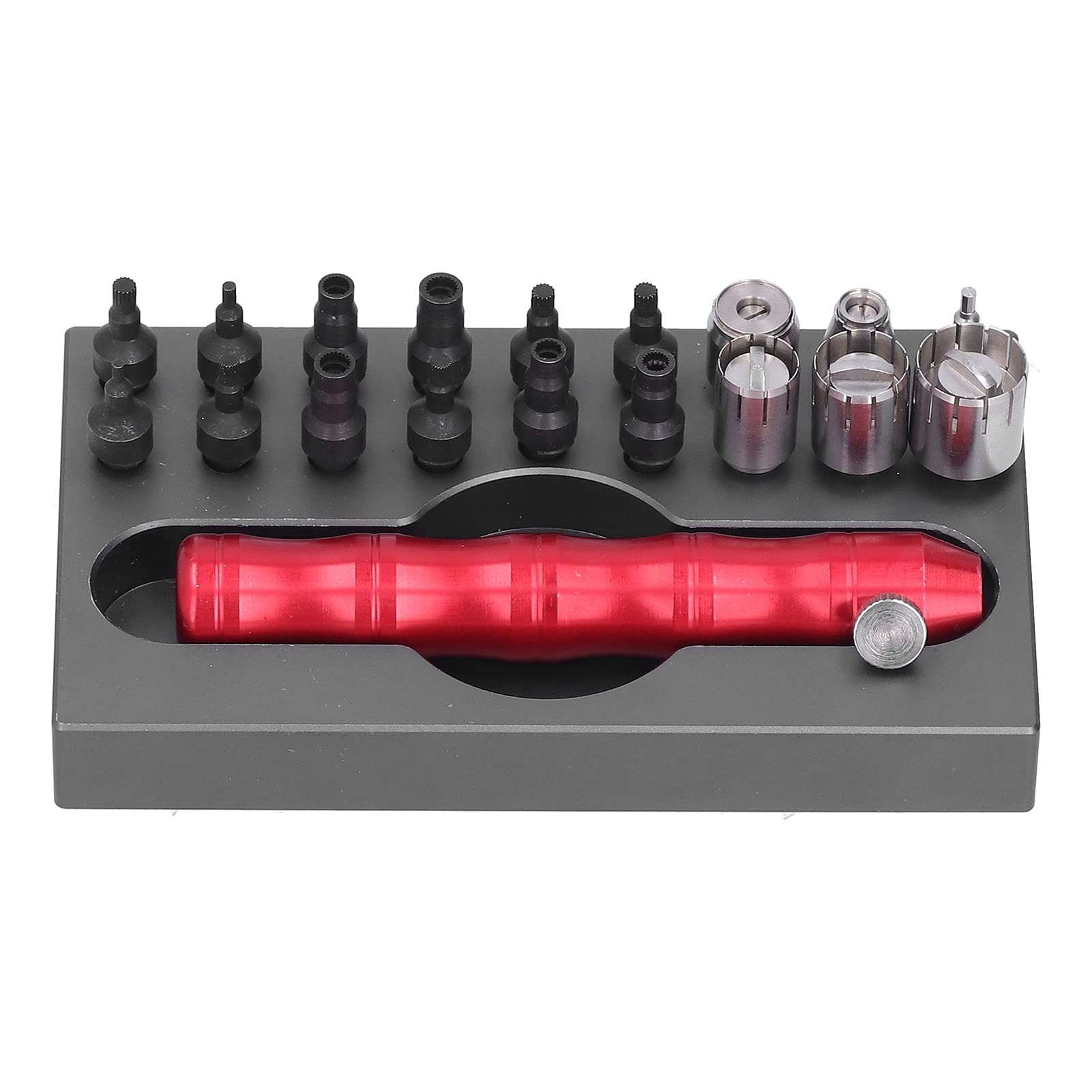 Premium Watch Crown Tube Removal Tool - Aluminum Handle Screwdriver for Tightening & Loosening Watch Bolts, Push Rods & Covers | No Deformation | Perfect for Watch Repair & Maintenance at Home or Professional Workshops