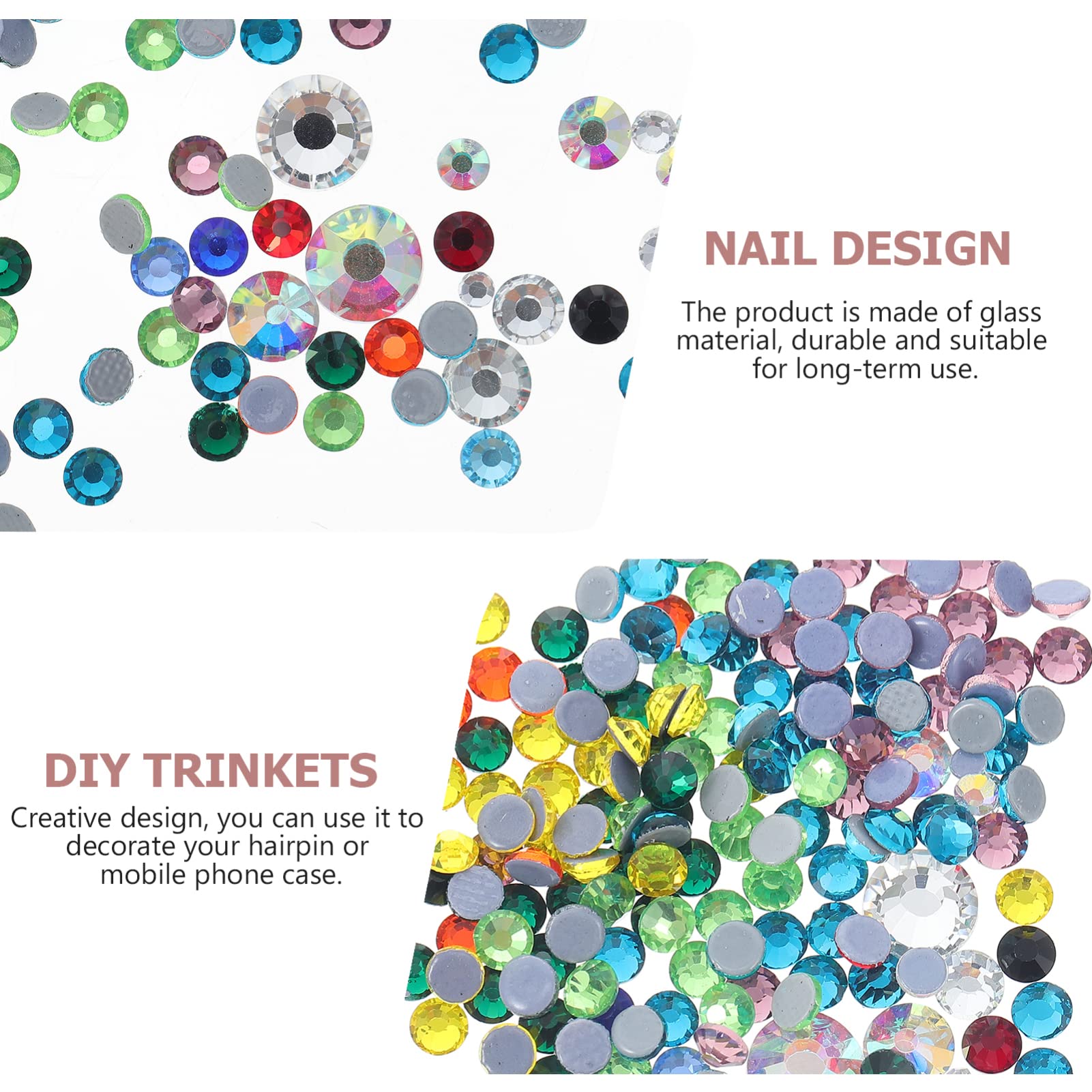 Nail Dotting Tool & Rhinestones Kit - Crystal Gems, Glitter Nail Jewels, Art Diamonds for Nail Decorations, DIY Manicure & Crafts | Perfect for Salon, Home Nail Art & Party Makeup