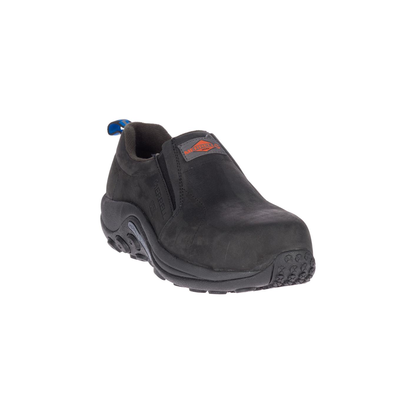 Men's Carbon Fiber Jungle Moc LTR SD Work Shoes - Lightweight Safety Footwear for Construction, Hiking & Outdoor Work (Black)