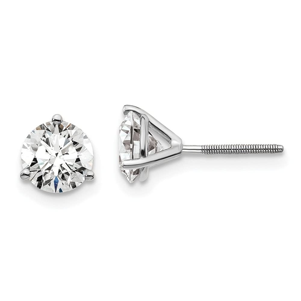14K Gold Round Cut Lab Grown Diamond Stud Earrings for Women (0.20ctw-2ctw) | Fine Jewelry Gifts for Anniversary, Birthday & Special Occasions