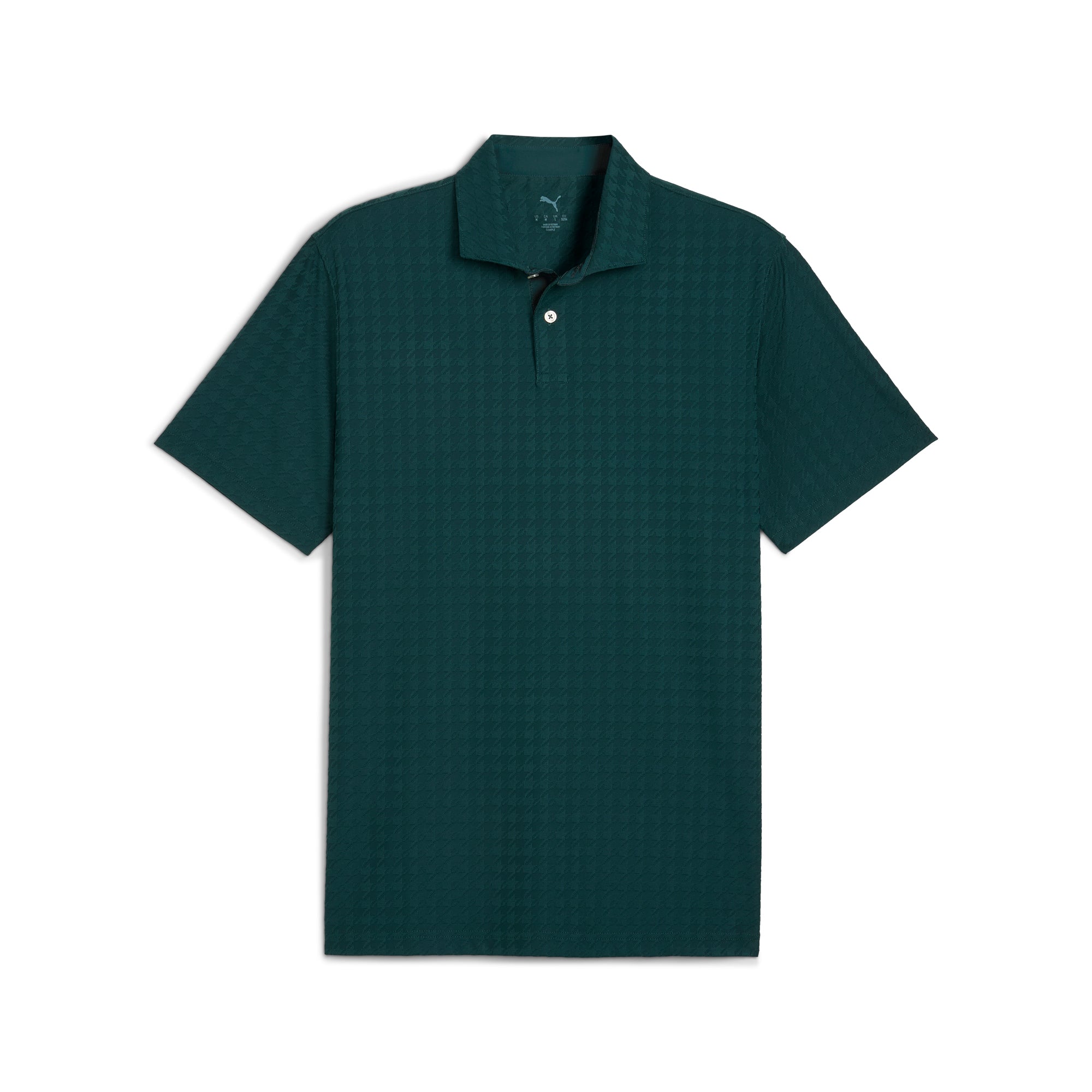 MATTR Houndstooth Golf Polo Shirt for Men - Breathable & Moisture-Wicking Performance Golf Shirt - Stylish & Comfortable for Golf, Work & Casual Wear