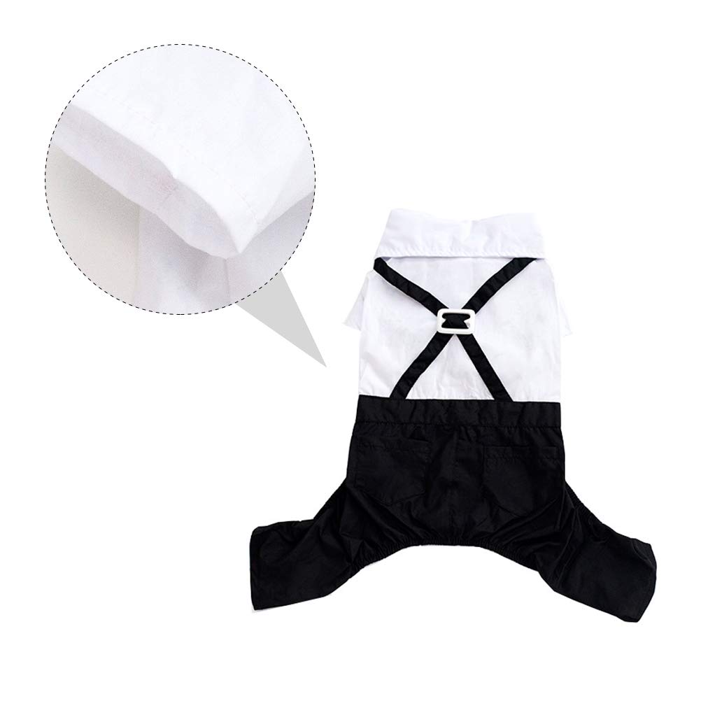 Dog Formal Wear Bow Tie Outfit - Stylish Pet Costume for Parties & Events