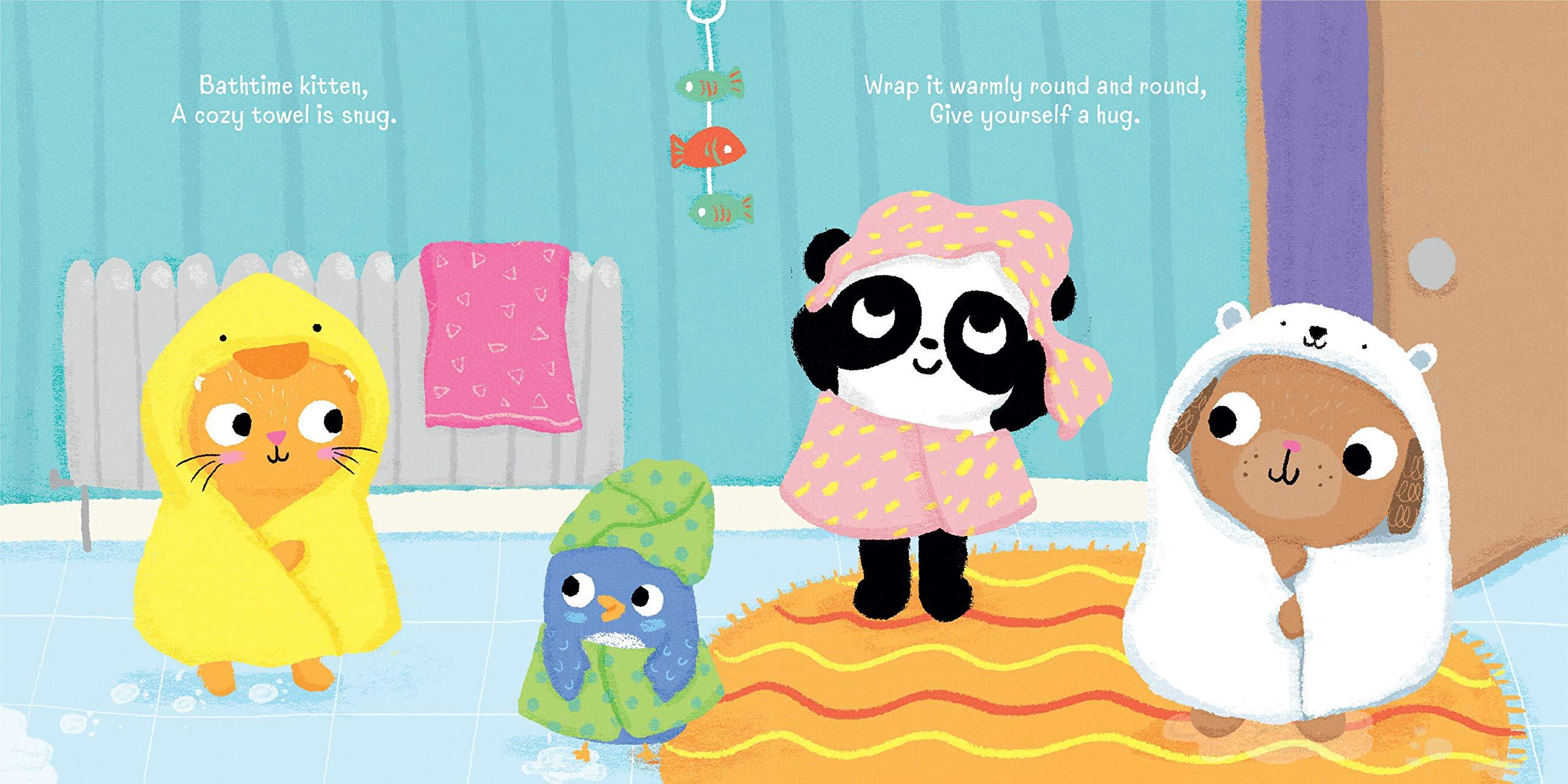 Animal Bathtime Board Book for Toddlers - Waterproof Bath Book for Babies & Kids - Fun Learning During Bathtime Play