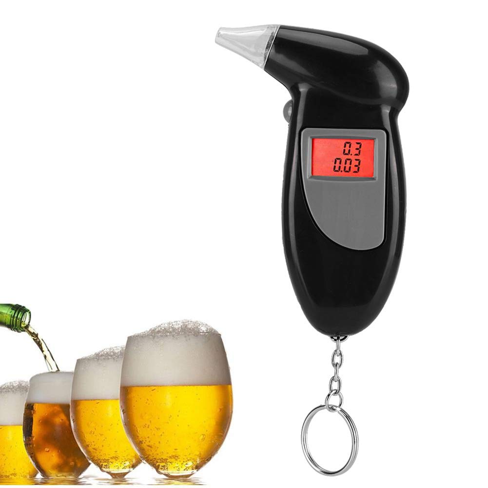 Portable Alcohol Breathalyzer with Backlight & LCD Digital Display - Accurate BAC Tester for Personal & Professional Use - Perfect for Drivers, Workplace Safety, and Home Monitoring
