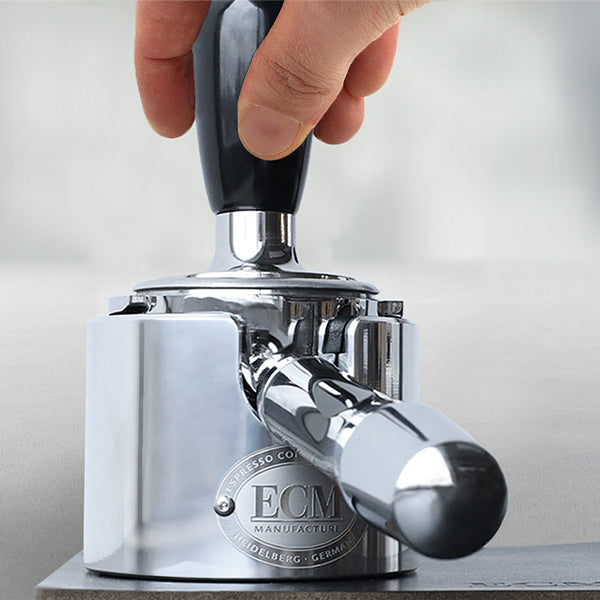 Professional ECM Tamper Station for Espresso - Heavy Duty Coffee Tamping Tool with Ergonomic Handle for Baristas & Home Brewing - Perfect for Espresso Machines, Coffee Shops & Home Use