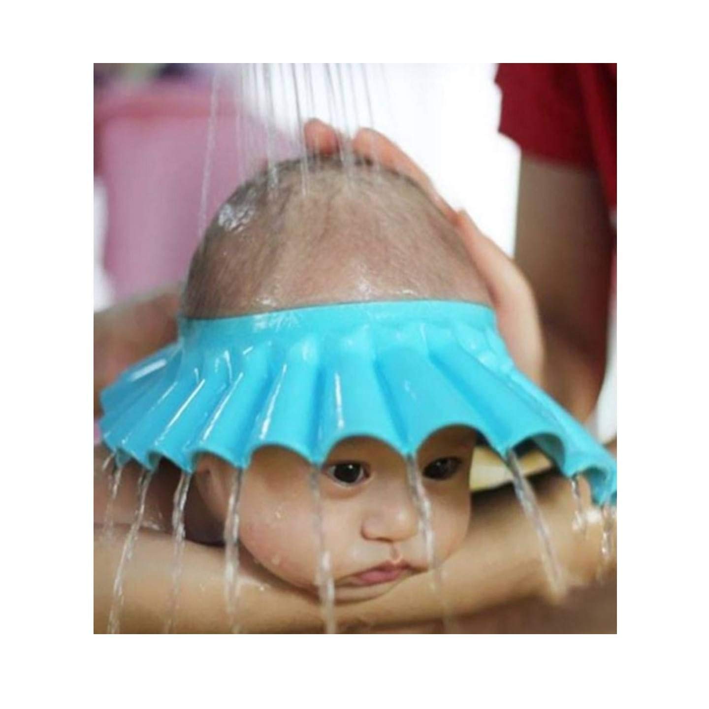 Twiclo Soft Adjustable Bath Cap for Toddlers & Kids - Waterproof Shower & Bathing Protection Hat for Baby & Children | Perfect for Hair Care, Spa, and Swimming