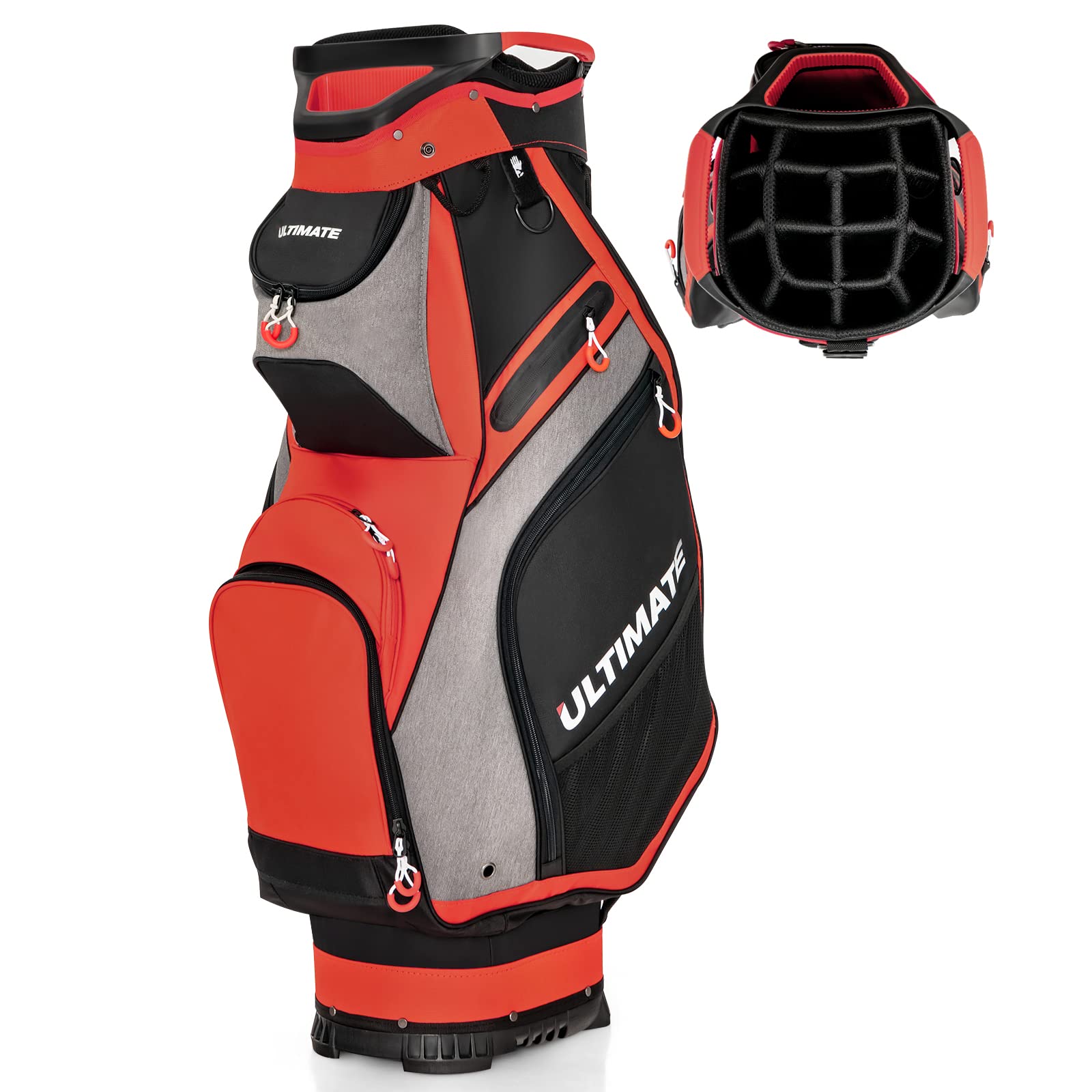 Tangkula Premium Golf Cart Bag with 14-Way Divider - Durable, Water-Resistant & Lightweight Golf Stand Bag for Men & Women - Perfect for Golf Courses, Driving Range & Outdoor Sports