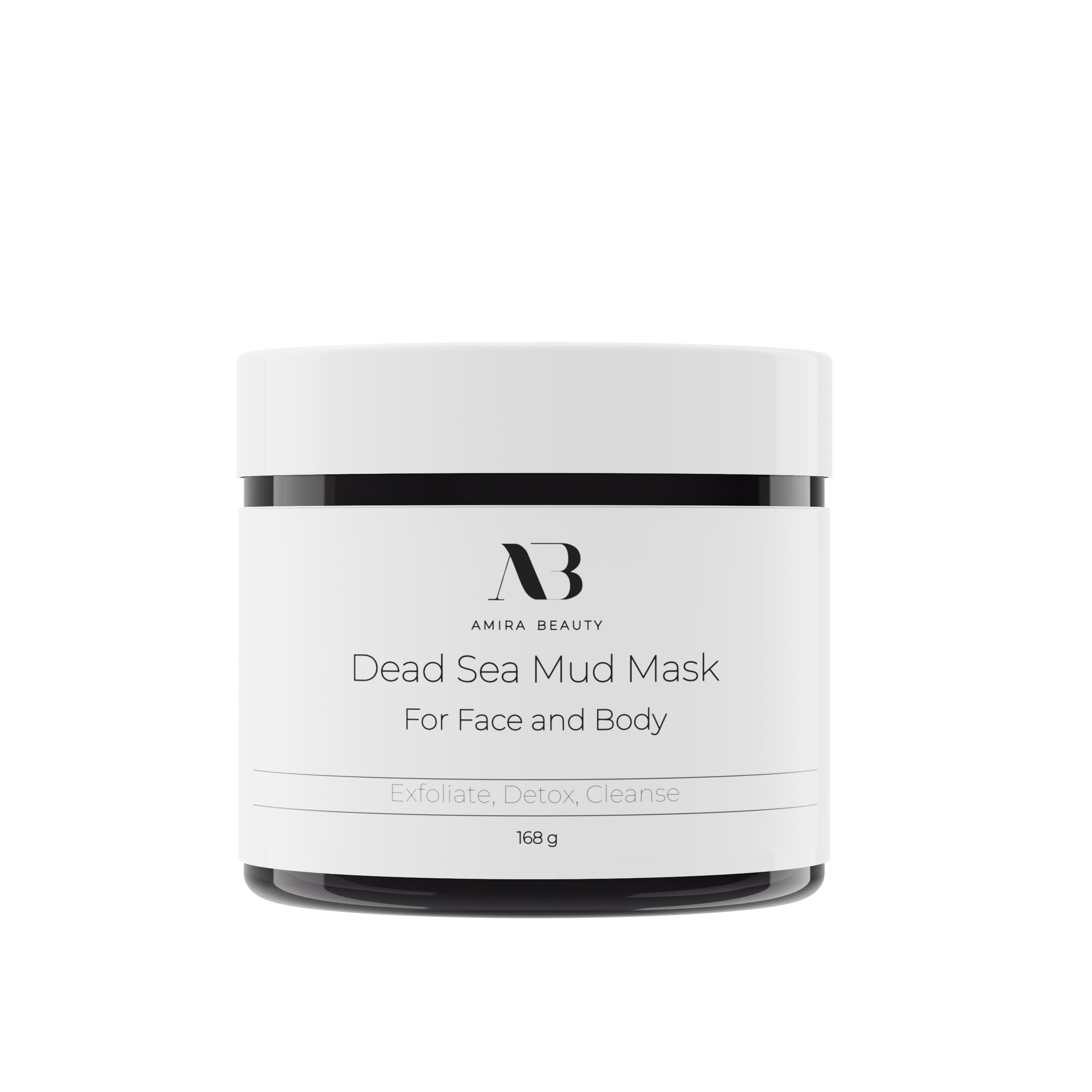 Amira Beauty Dead Sea Mud Mask for Face & Body - Pore Minimizer, Acne & Blackhead Treatment, Skin Texture Improver - All Skin Types - 11 oz - Perfect for Spa Days & At-Home Skincare Routine