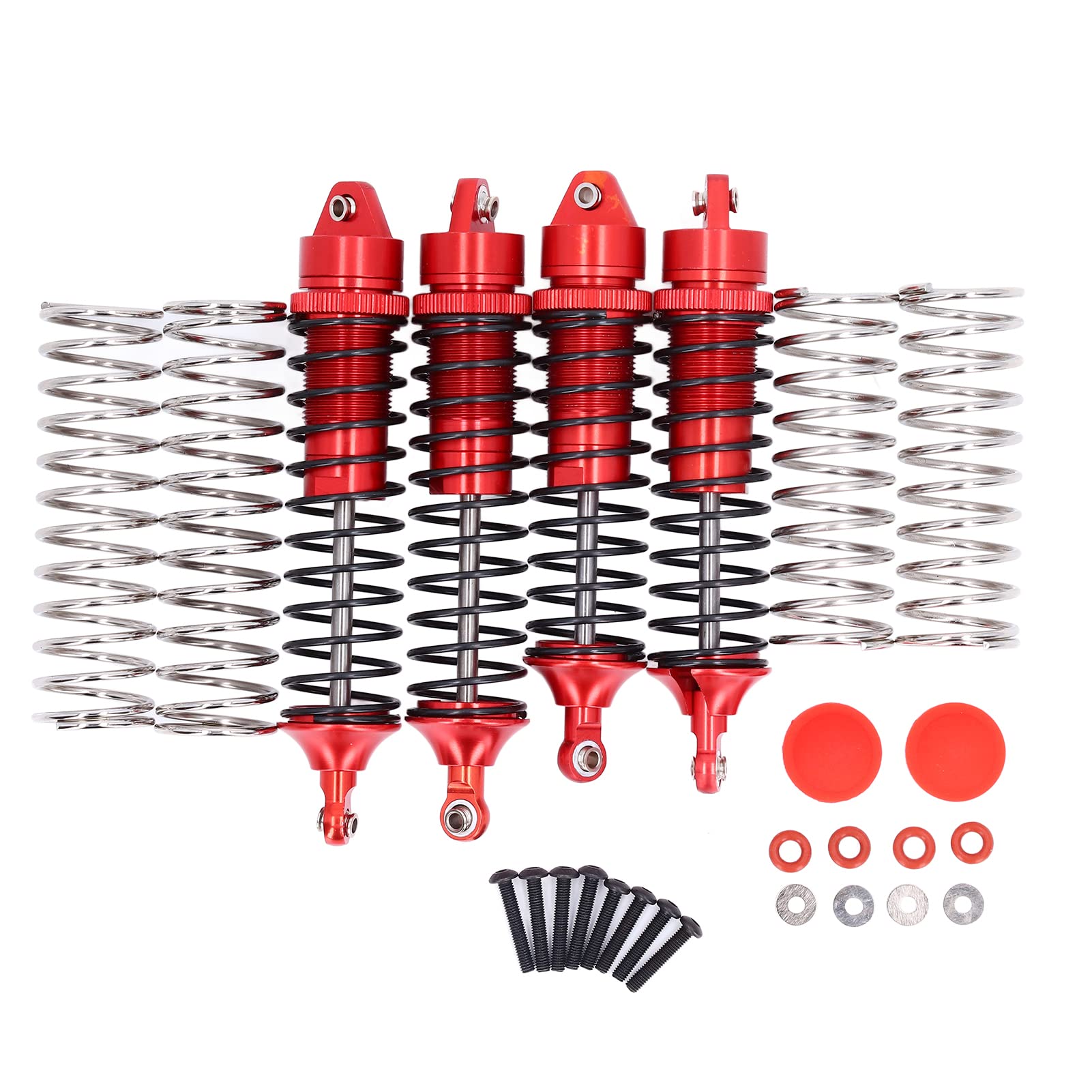Vbestlife 4PCS Aluminum Alloy RC Car Shock Absorbers Set - Front & Rear Suspension for 1/10 Senton Granite & Off-Road RC Vehicles | Durable Upgrade for Bashing, Racing & Off-Road Adventures