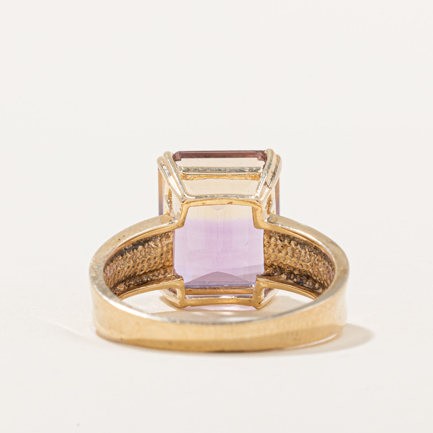 5.50ct Ametrine Cocktail Ring - Size 7.75 | Elegant Purple & Yellow Gemstone Jewelry for Women | Perfect for Evening Parties, Weddings & Special Occasions