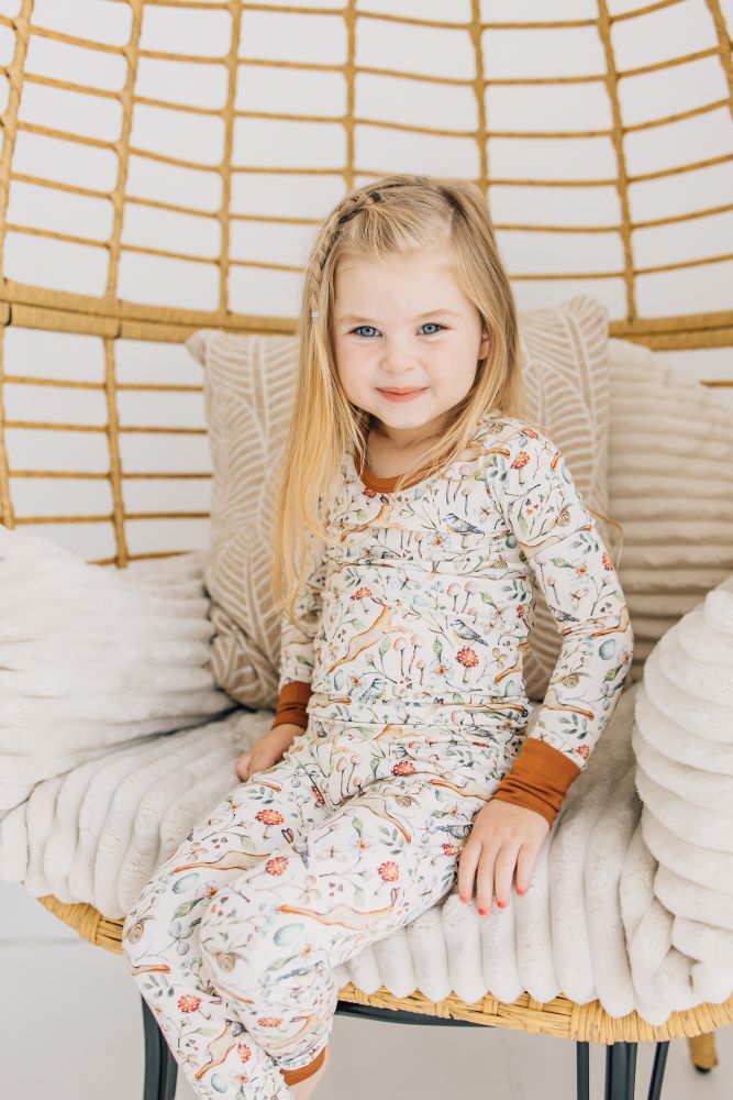 Forest Frolic Two Piece Pajama Set - Soft & Comfortable Sleepwear for Women - Perfect for Lounging, Sleepovers & Cozy Nights at Home