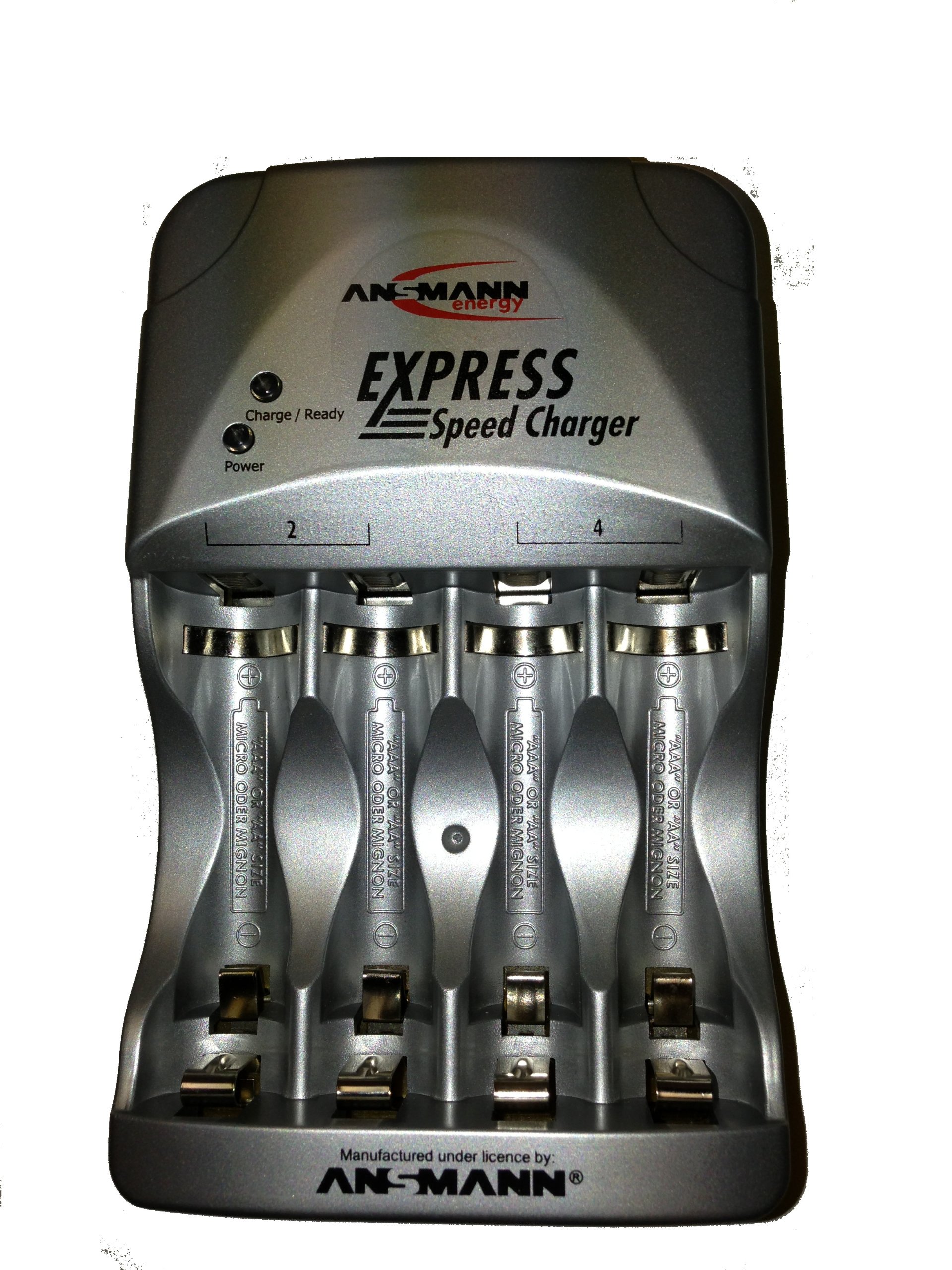 Ansmann 5207173 Express Fast Battery Charger for AA AAA Rechargeable Batteries - Quick Charge for Cameras, Toys, and Electronics
