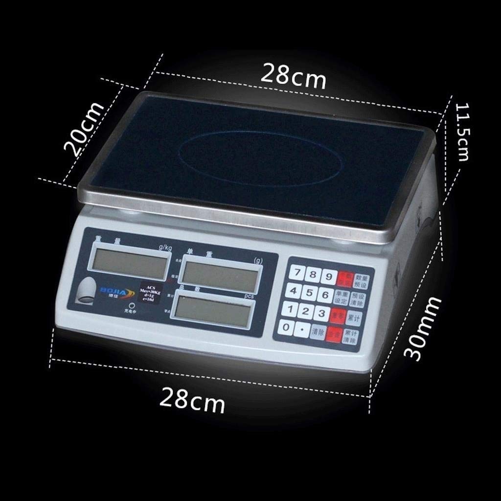 30kg/0.1g High Precision Digital Electronic Scale with LCD Display - Multifunctional Food, Jewelry, Postal & Industrial Counting Scale for Kitchen, Market, Warehouse & Lab Use (20kg/0.1g Option Available)