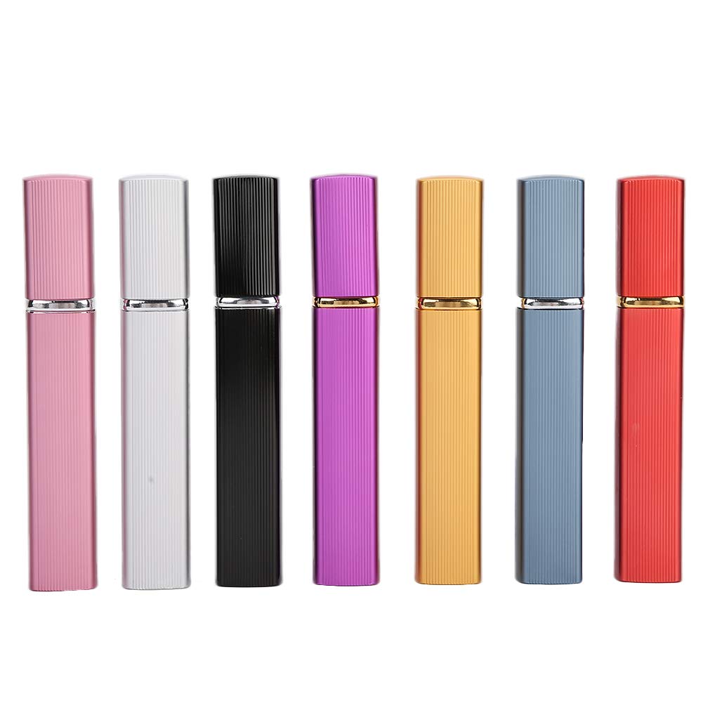 Set of 2 - 7Pcs Travel-Sized Perfume Spray Bottles with Liquid Dispenser | Refillable & Leak-Proof | Perfect for Travel, Office, Gym & Daily Fragrance Refills