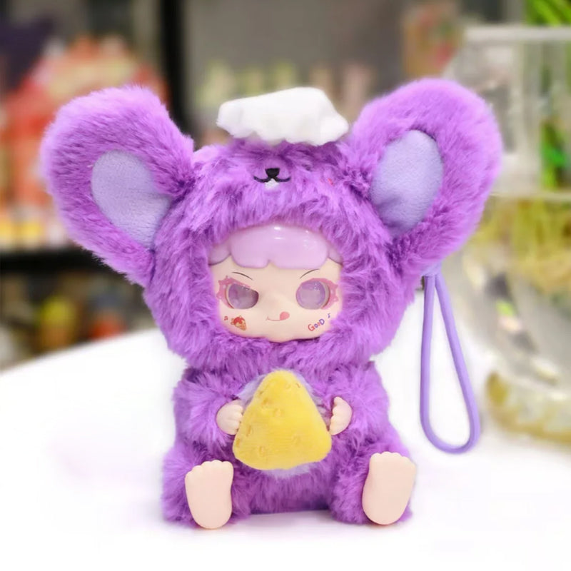 MANCHAO Cute Animal Plush Toys with Wagging Tails - Blind Box Collection for Kids, Perfect for Birthday Gifts, Party Favors and Surprise Collectibles