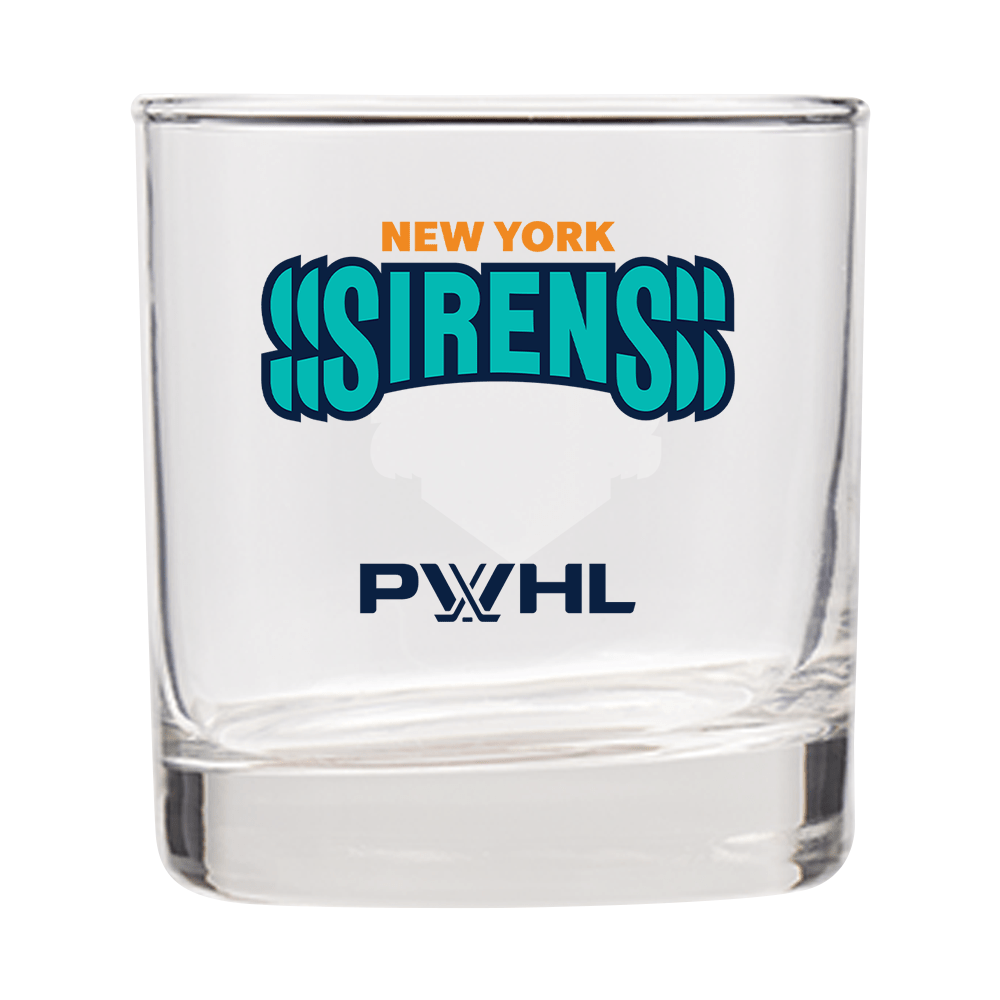 New York Sirens Whiskey Rocks Glass Set - 4 Pack, 10 oz Elegant Barware for Bourbon, Scotch & Cocktails - Perfect for Home Bars, Gifts & Themed Parties