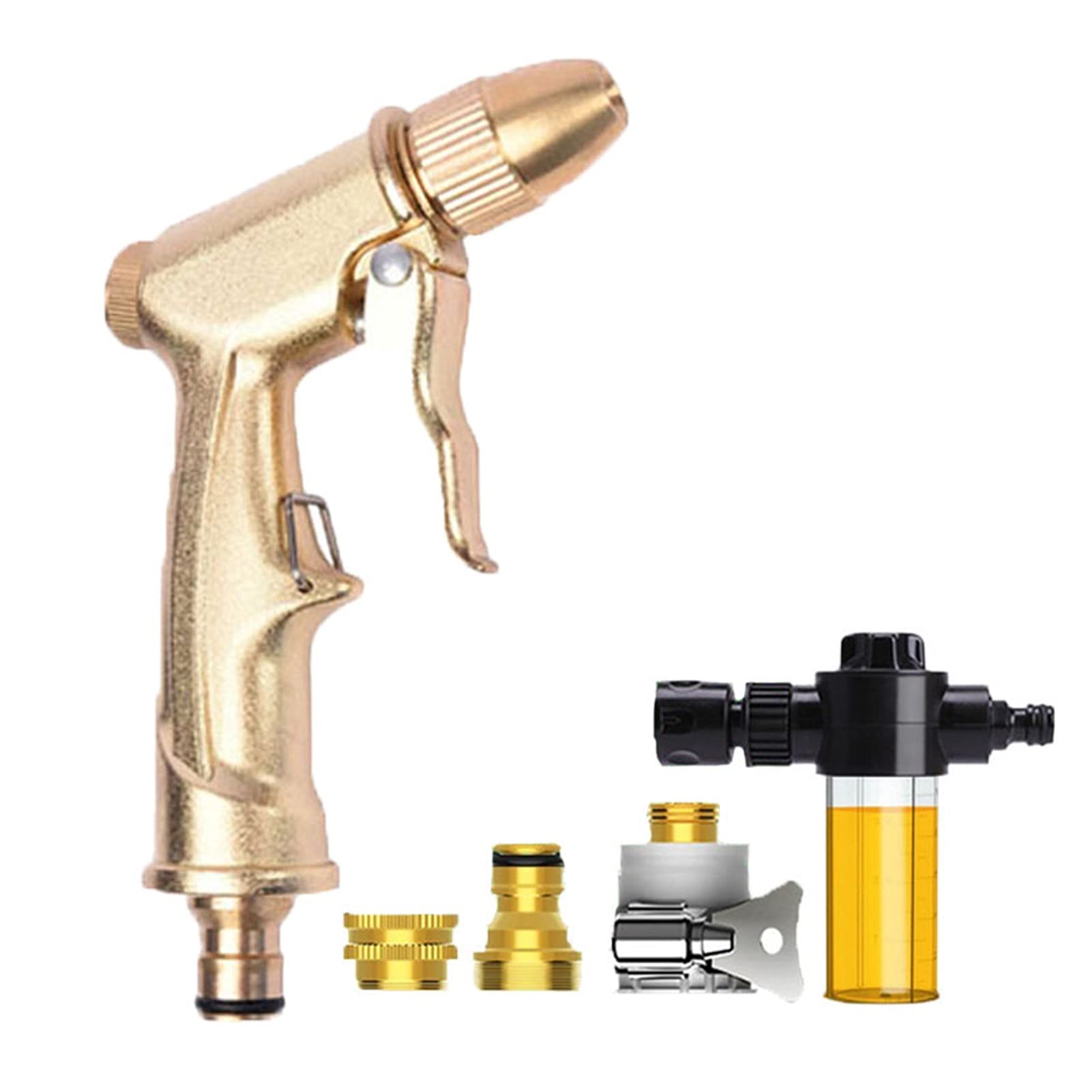 **Multifunctional High Pressure Water Spray Gun - Garden Watering, Car Wash, Foam Nozzle, Household Cleaning | Durable & Practical (Navy Blue) | Perfect for Lawn Care, Vehicle Washing & Outdoor Cleaning**
