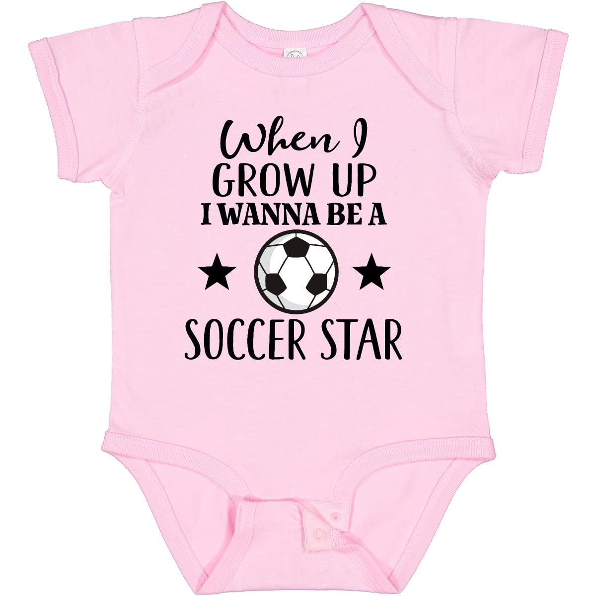 Inktastic Future Soccer Star Baby Bodysuit - Cute Infant Onesie for Boys & Girls - Perfect for Soccer Games, Playdates & Photo Shoots