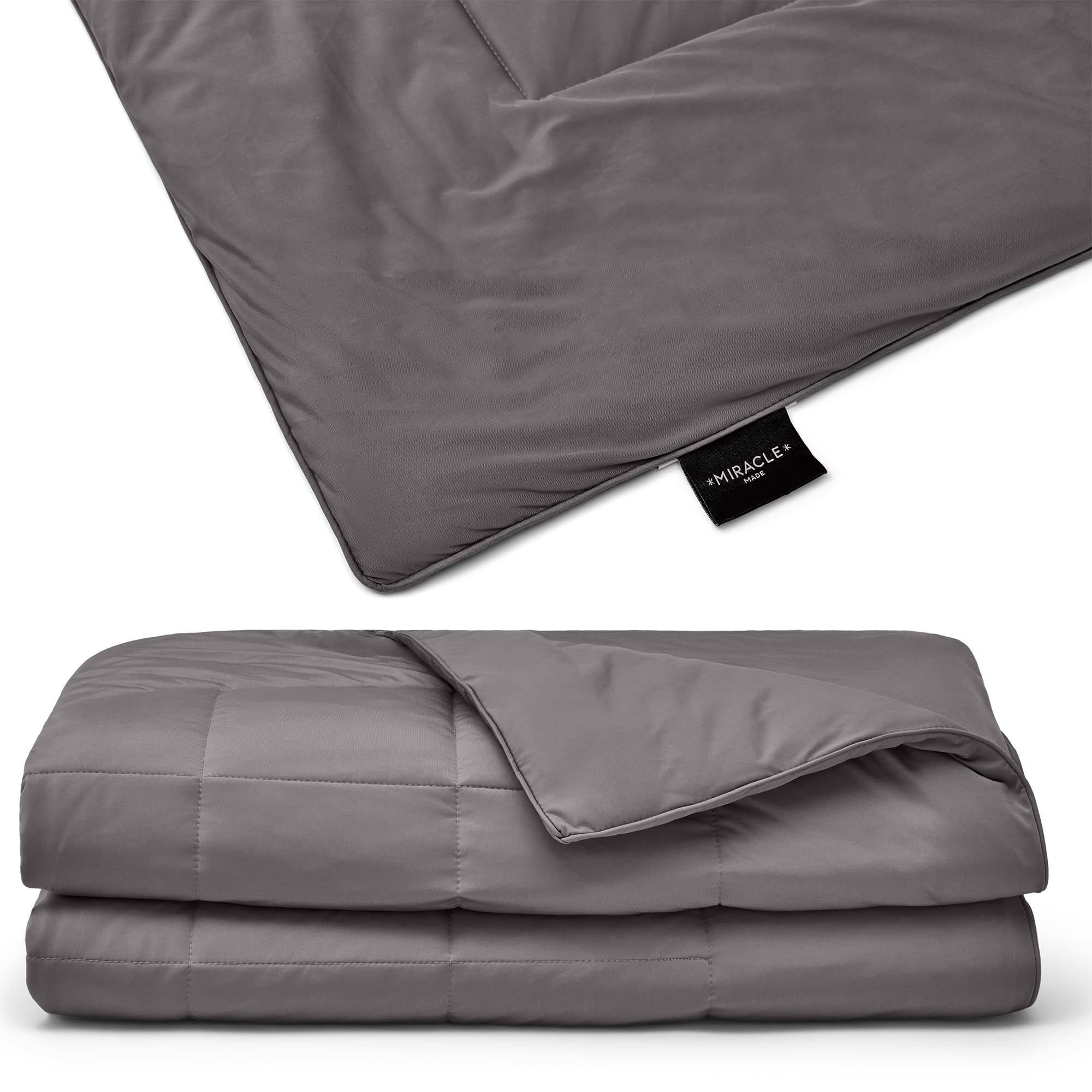 Miracle Made® Cooling Duvet Cover Stone - Full/Queen Size Lyocell Silver-Infused Bedding | Pet Hair Resistant & Hypoallergenic | Comforter Protector for Miracle Made Insert | Perfect for Hot Sleepers & Allergy Sufferers