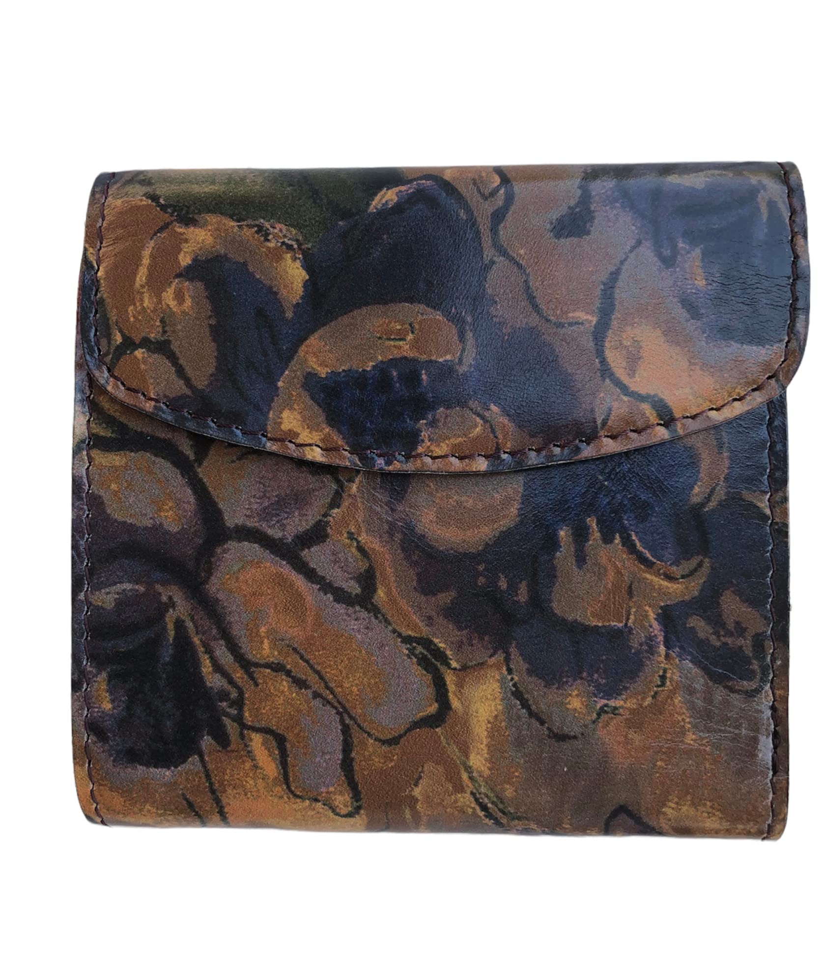 Patricia Nash Reiti Sienna Sunset Genuine Leather Wallet for Women - Stylish Crossbody & RFID Protection for Travel, Shopping & Everyday Use