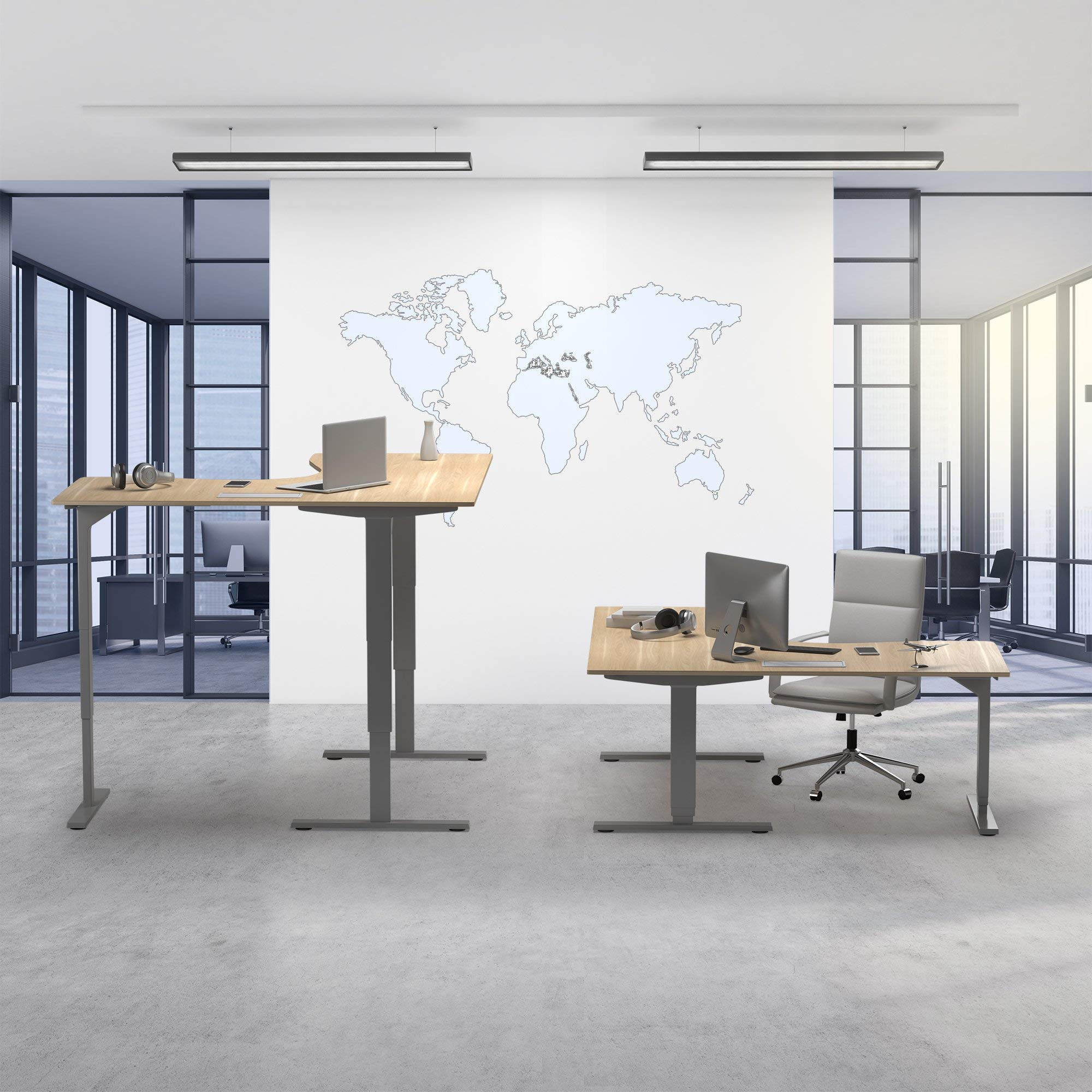 Premium L-Shaped Electric Standing Desk 78