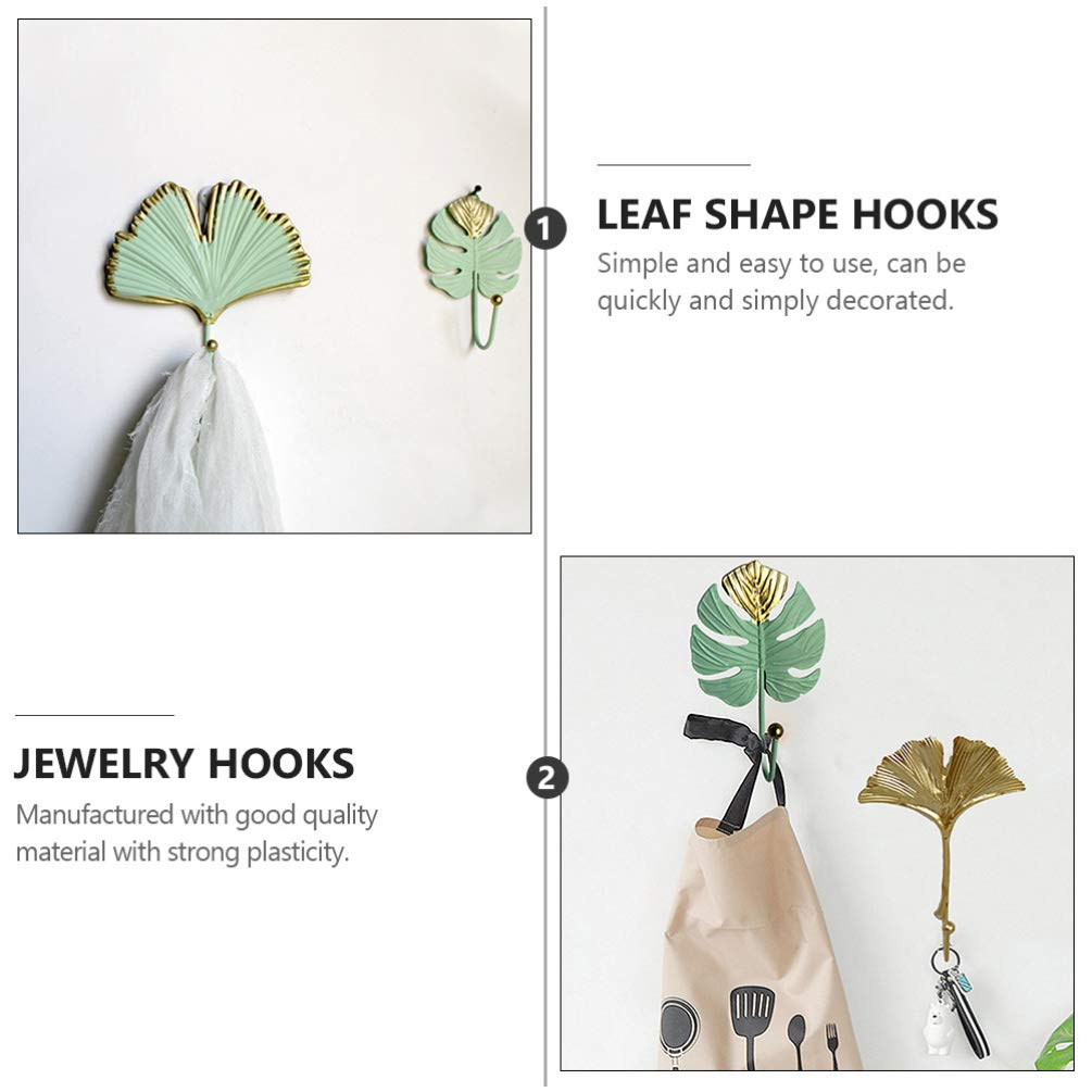 3 Pcs Tropical Leaf Hooks for Wall - Hawaii Style Home & Office Decor