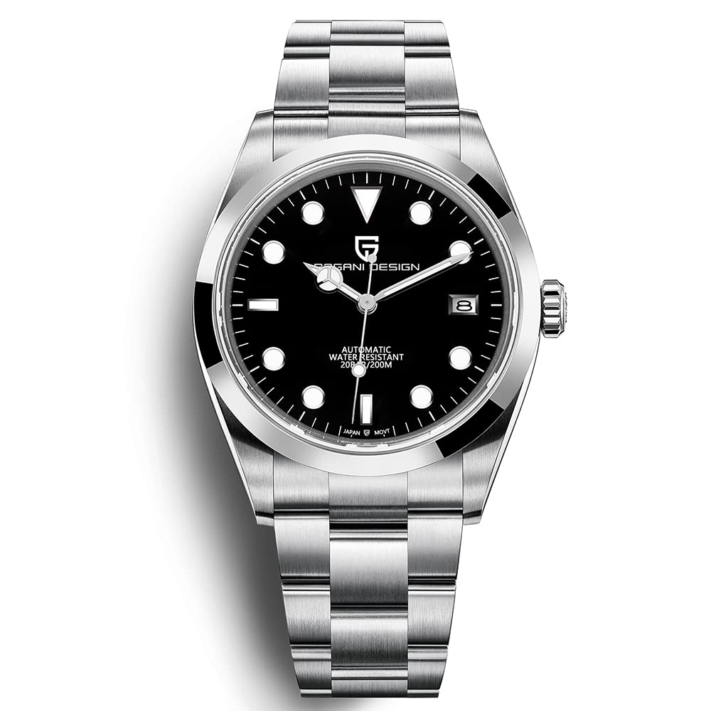 Pagani Design Men's Automatic Watch - 200M Waterproof Diving Watch with Japan NH35A Movement, Stainless Steel Sports Watch for Men | Perfect for Swimming, Diving & Everyday Wear