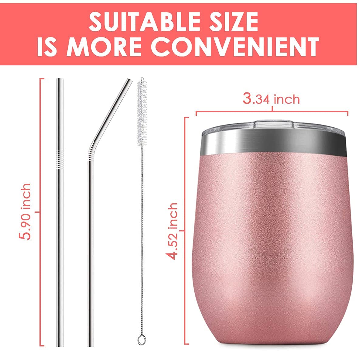 Funny Thank You Gifts - Stainless Steel Wine Tumbler for Friends, Birthday & Appreciation - Insulated Travel Mug for Coffee, Wine & Cocktails - Perfect for Office, Home & Outdoor Adventures