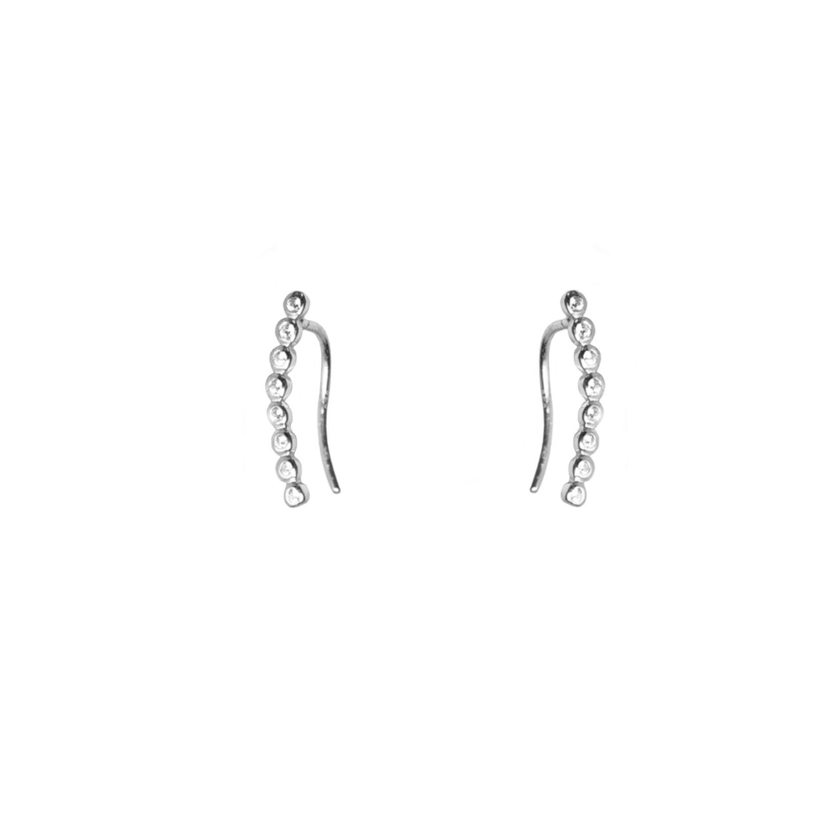 Bubble Ear Climbers for Women - Trendy Cartilage Earrings for Helix, Tragus, Conch Piercing - Perfect for Parties, Concerts & Everyday Wear