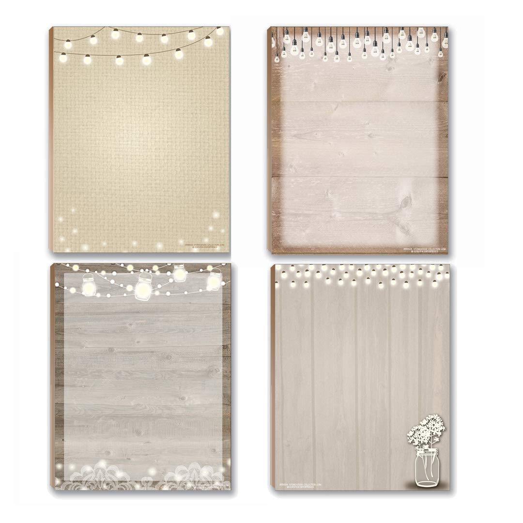 Stonehouse Collection Rustic Notepads - USA Made To-Do List Notepad Set (4.25