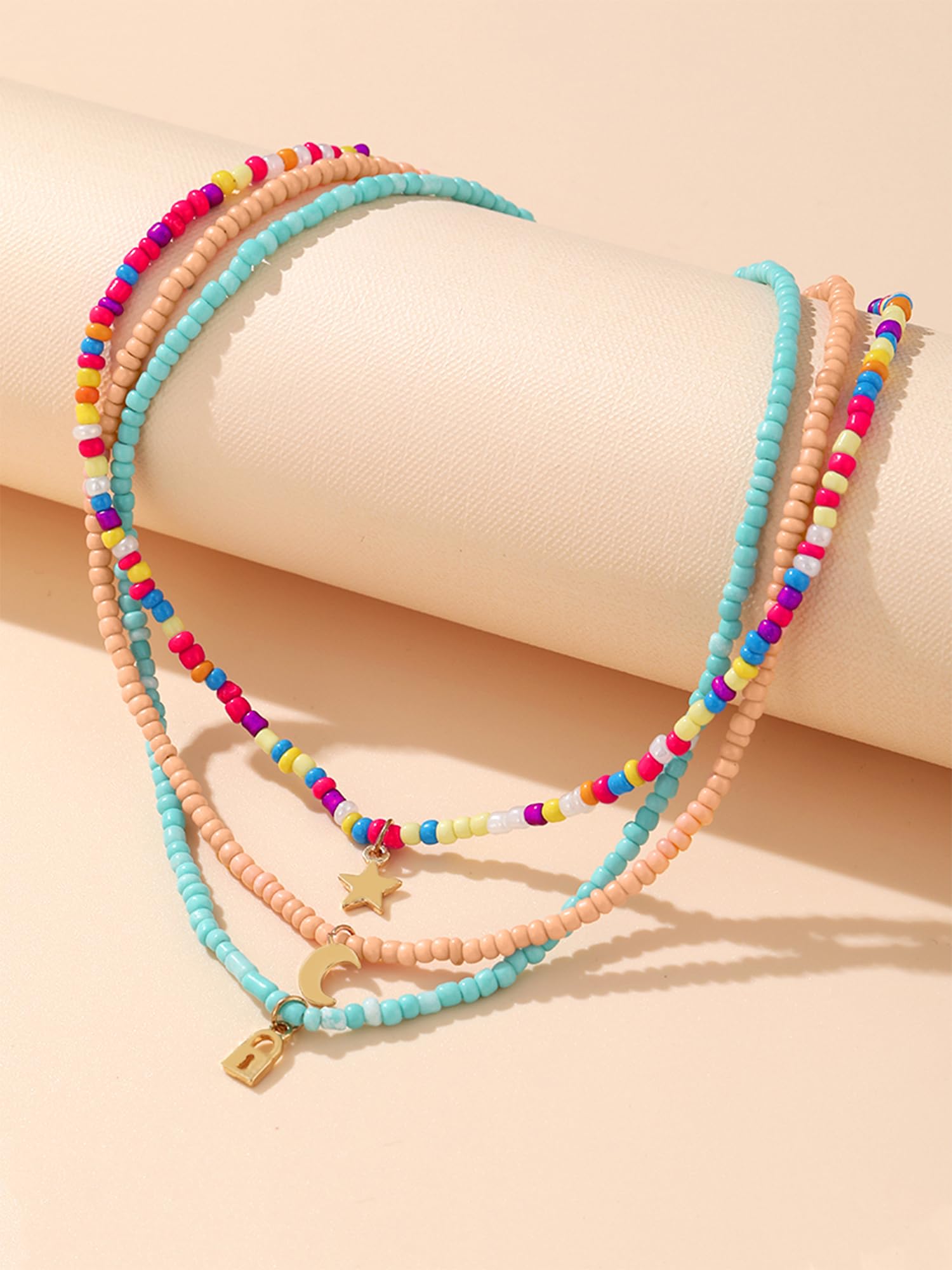 Yellow Beaded Choker Necklace for Women & Girls - Multicolor Charm Chimes Necklace | Birthday & Anniversary Gift for Wife, Girlfriend, Daughter | Perfect for Parties, Weddings, Everyday Wear