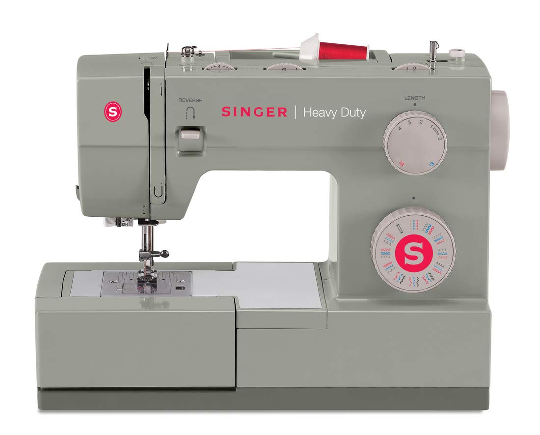 SINGER 4452 Heavy Duty Sewing Machine with Carrying Case - Gray & Black | Perfect for Home Sewing, Quilting, and DIY Projects | Professional-Grade Stitching for Fabrics, Denim, and Leather