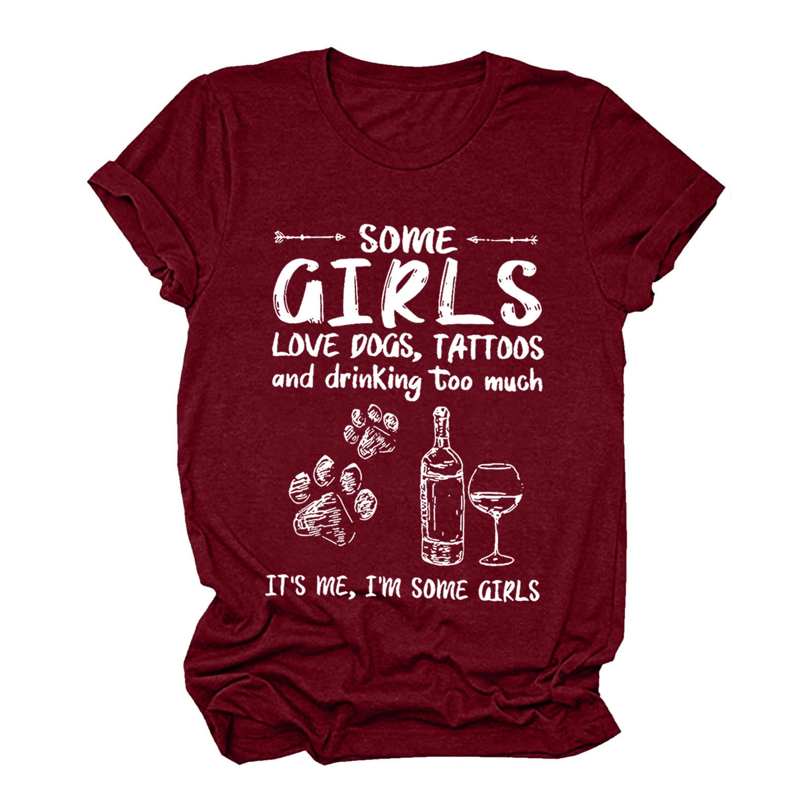 UIKMNH Women's Soft Round Neck T-Shirt - Summer Short Sleeve Casual Top with Inspirational Quote - Perfect for Everyday Wear, Weekend Outings & Summer Vacations