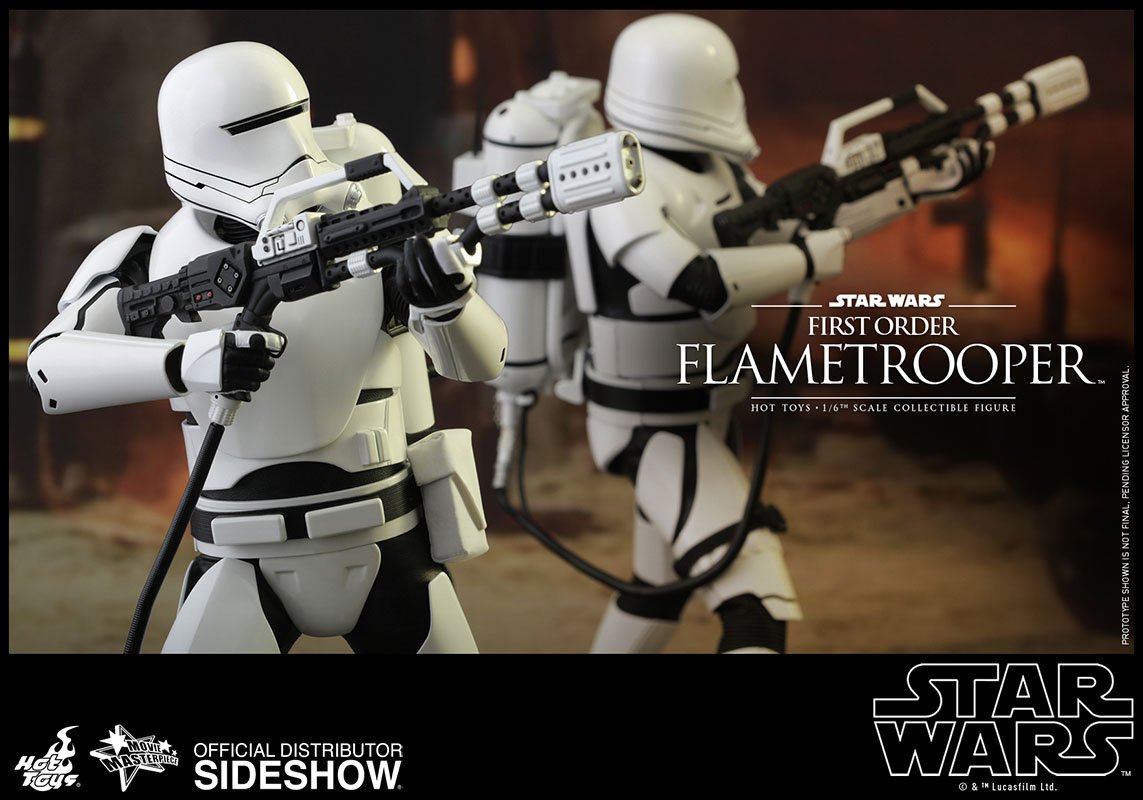 Hot Toys HT902575 1:6 Scale First Order Flame Trooper Collectible Action Figure - Perfect for Star Wars Display, Cosplay, and Model Collectors