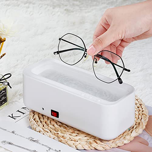 Professional Ultrasonic Cleaner for Jewelry, Glasses, Watches & Dentures - Stainless Steel Cleaning Basket - Perfect for Home, Jewelry Store & Dental Clinic Use