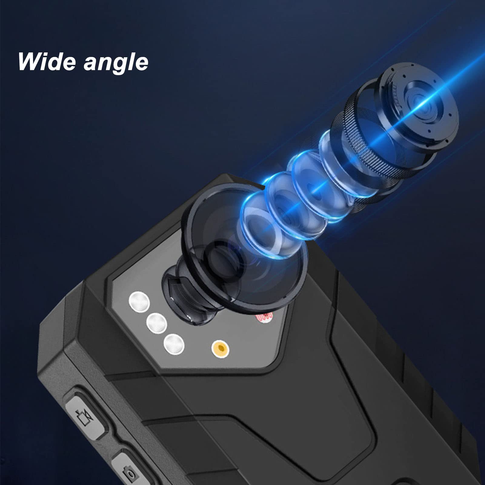 4K Mini Body Camera - Wearable Clip On Police Security Camera with Night Vision & Audio Recording | for Law Enforcement, Security Guards, Cycling | Ideal for Surveillance, Evidence Collection & Outdoor Activities