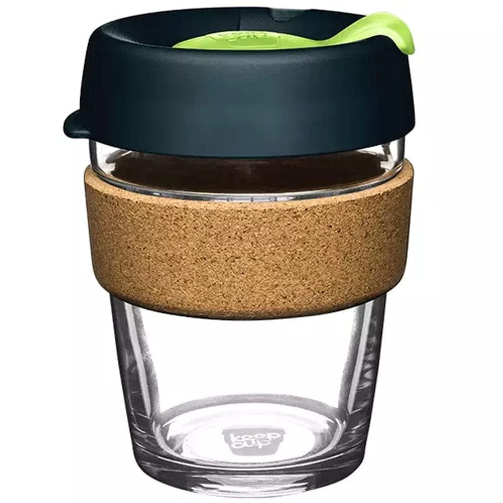 KeepCup Brew Cork 12oz Reusable Coffee Cup - Eco-Friendly Travel Mug for Hot & Cold Drinks - Perfect for Office, Commuting & Outdoor Adventures