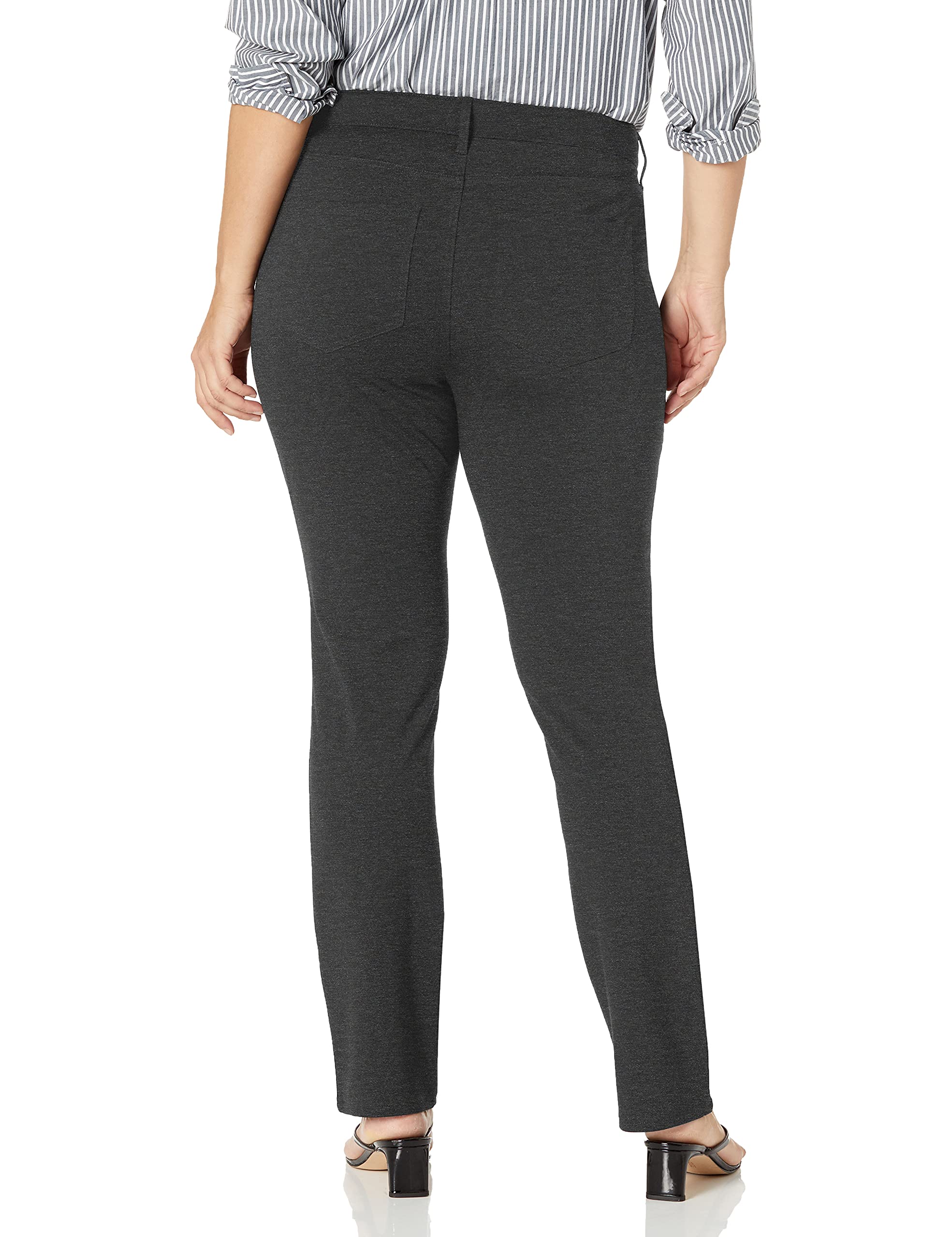 NYDJ Women's Plus Size Ponte Marilyn Straight Leg Pants - Comfortable Stretch Work Pants for Office & Business Casual Wear